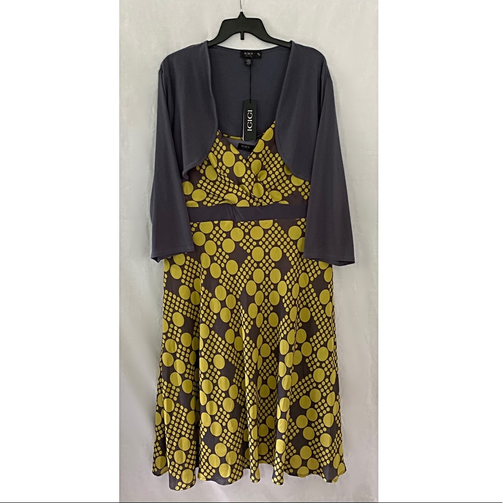 NWT IGIGI Flowy Dress with Jacket Size 30